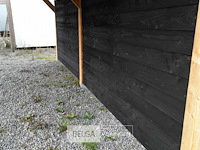 Buitenverblijf overkapping douglas met achter wand afm 900x300cm hoogte 245cm - afbeelding 4 van  9