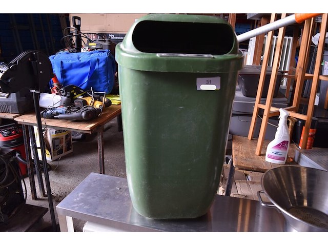 Buitenvuilnisbak groen - afbeelding 1 van  2