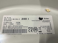 Bulex 4818-8 b.e. mv 200l verticale elektrische warmwaterboiler - afbeelding 7 van  7