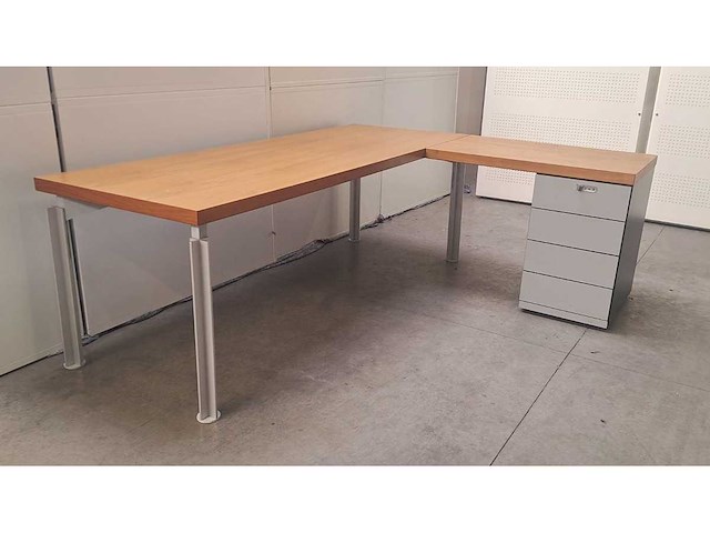 Bulo - h2o - design hoekbureau met ladenblok - afbeelding 5 van  12