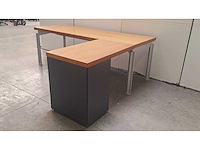 Bulo - h2o - design hoekbureau met ladenblok - afbeelding 6 van  12