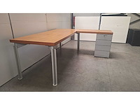 Bulo - h2o - design hoekbureau met ladenblok - afbeelding 10 van  12