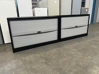 Bulo - lage horizontale roldeurkast - filing cabinet (2x) - afbeelding 2 van  6
