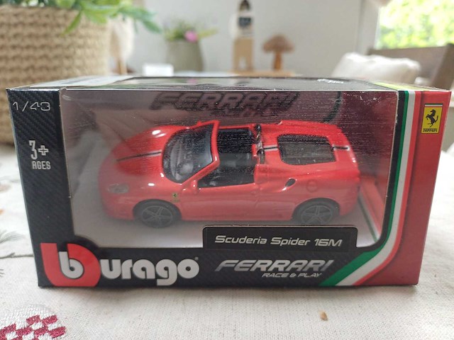 Burago ferrari - lot n2 miniatuurauto 1/13 - overige verzamelobjecten - afbeelding 6 van  16