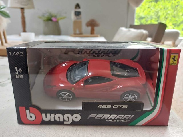 Burago ferrari - lot n2 miniatuurauto 1/13 - overige verzamelobjecten - afbeelding 12 van  16