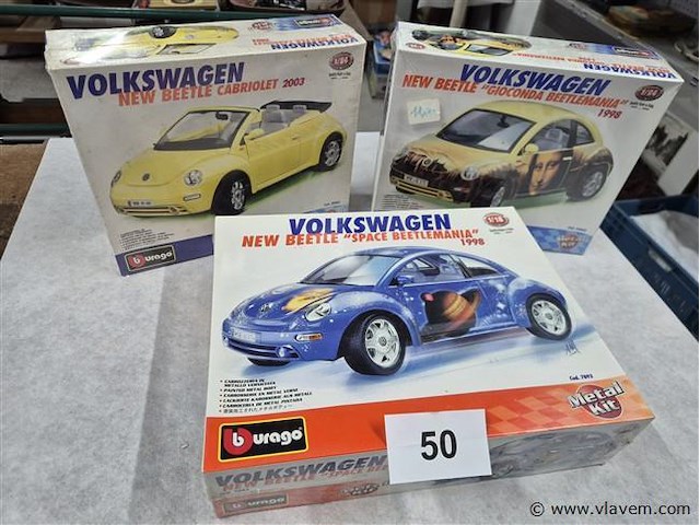 Burago vw 3 stuks - afbeelding 1 van  3