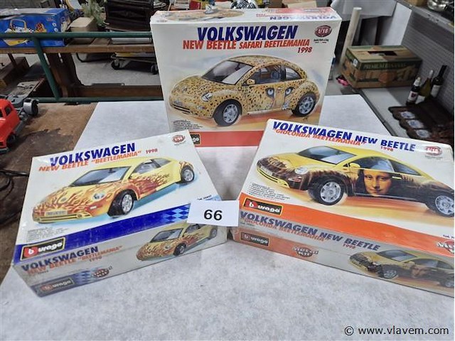 Burago vw 3 stuks - afbeelding 1 van  3