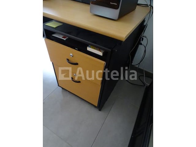 Bureau, 2 stoelen, 1 ladekast - afbeelding 2 van  7