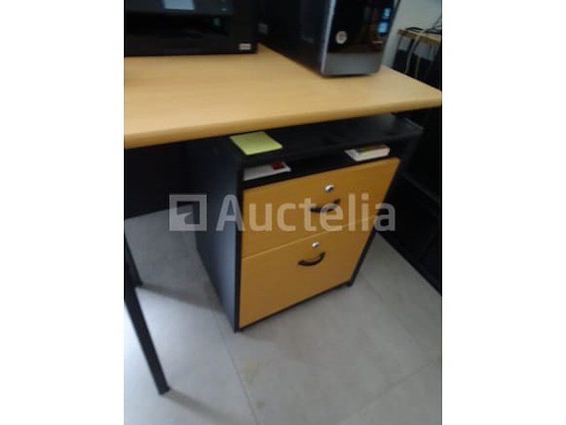 Bureau, 2 stoelen, 1 ladekast - afbeelding 3 van  7