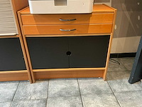 Bureau (2x) met kast en ladenblok - afbeelding 5 van  5