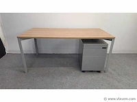 Bureau bene met ladenblok drisag