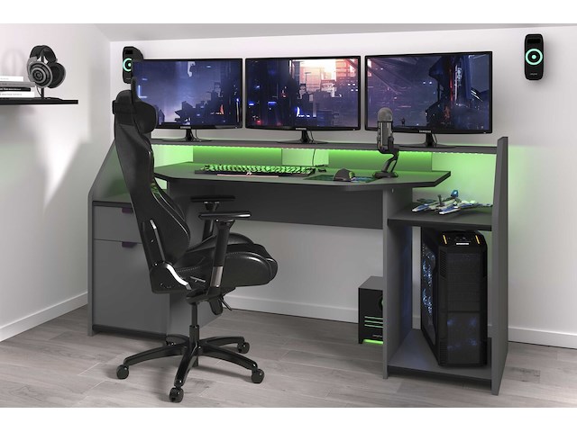 Bureau gaming 180cm met ledstrip 2 - afbeelding 1 van  7