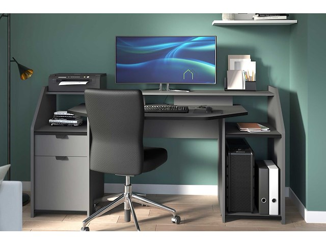 Bureau gaming 180cm met ledstrip 2 - afbeelding 3 van  7