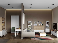 Bureau horizon 134cm - eik/wit - afbeelding 1 van  7