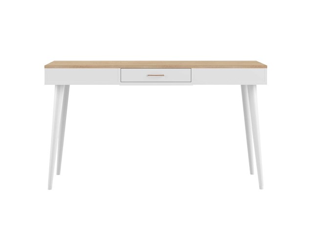 Bureau horizon 134cm - eik/wit - afbeelding 4 van  7