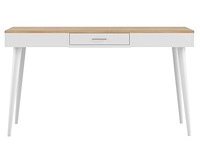 Bureau horizon 134cm - eik/wit - afbeelding 4 van  7