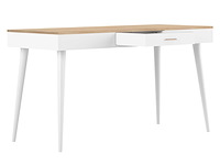 Bureau horizon 134cm - eik/wit - afbeelding 5 van  7