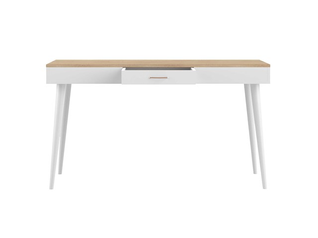 Bureau horizon 134cm - eik/wit - afbeelding 6 van  7