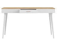 Bureau horizon 134cm - eik/wit - afbeelding 6 van  7