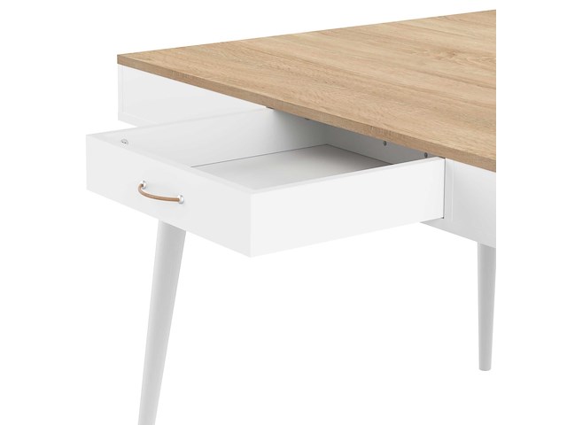 Bureau horizon 134cm - eik/wit - afbeelding 7 van  7