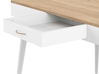 Bureau horizon 134cm - eik/wit - afbeelding 7 van  7