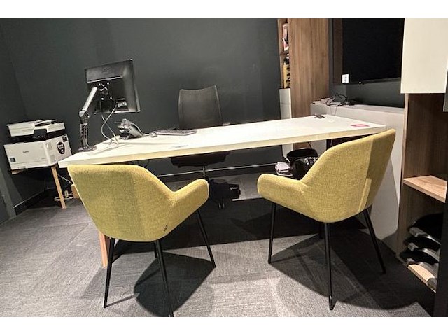Bureau + kasten en stoelen - afbeelding 2 van  16