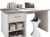 Bureau larnaca 141cm met 1 lade - wit - afbeelding 2 van  6