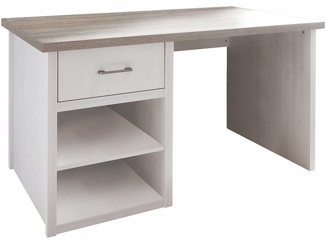 Bureau larnaca 141cm met 1 lade - wit - afbeelding 3 van  6
