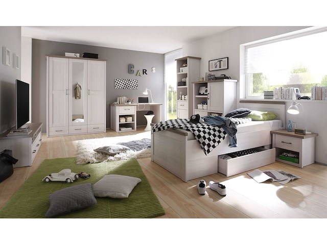 Bureau larnaca 141cm met 1 lade - wit - afbeelding 4 van  6