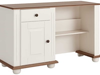 Bureau laurel 120cm - wit/bruin - afbeelding 1 van  2