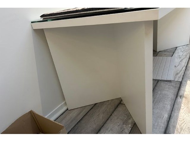 Bureau met glazen blad - afbeelding 3 van  4