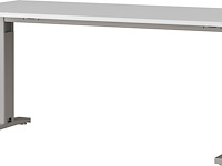 Bureau osmond 160cm mechanisch verstelbaar - lichtgrijs/zilver - afbeelding 1 van  6