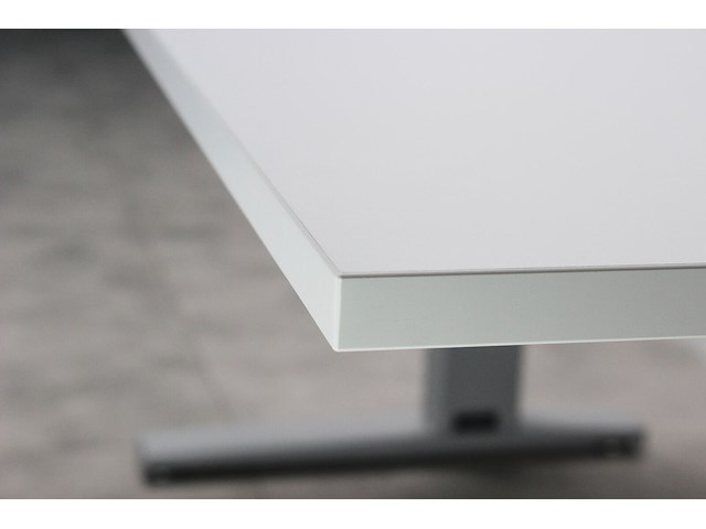 Bureau osmond 160cm mechanisch verstelbaar - lichtgrijs/zilver - afbeelding 6 van  6