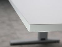 Bureau osmond 160cm mechanisch verstelbaar - lichtgrijs/zilver - afbeelding 6 van  6