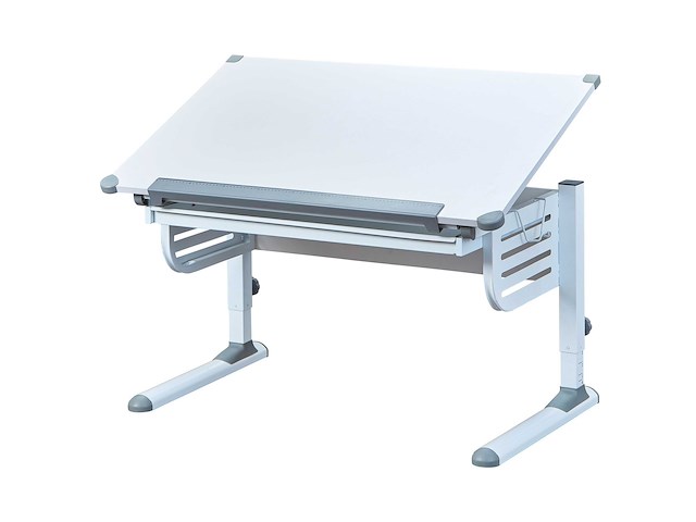 Bureau skalare 110cm verstelbaar - wit - afbeelding 3 van  7