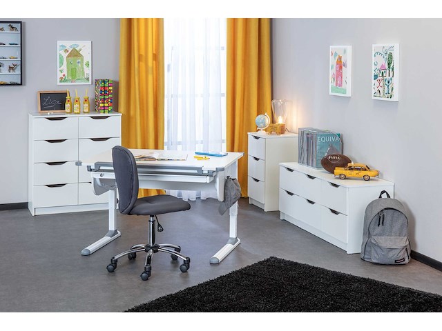 Bureau studare 110cm verstelbaar - wit - afbeelding 4 van  7