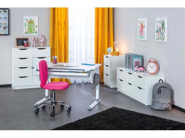 Bureau studare 110cm verstelbaar - wit - afbeelding 6 van  7