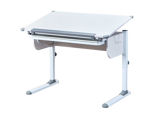 Bureau studare 110cm verstelbaar - wit - afbeelding 2 van  7