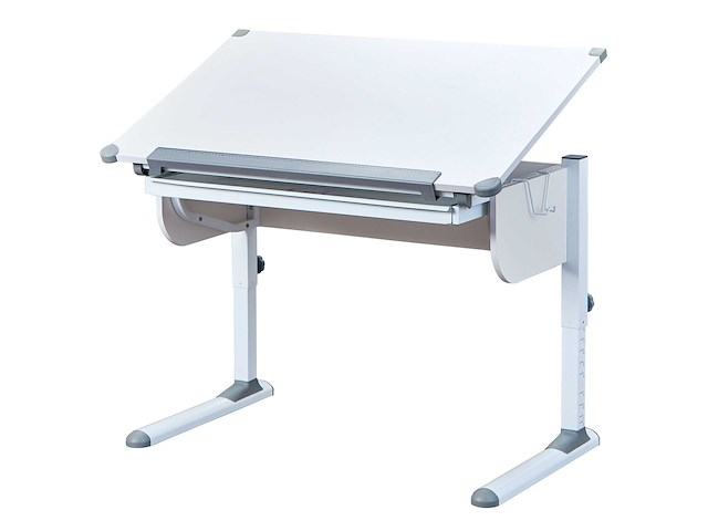Bureau studare 110cm verstelbaar - wit - afbeelding 3 van  7