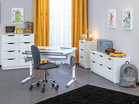 Bureau studare 110cm verstelbaar - wit - afbeelding 4 van  7