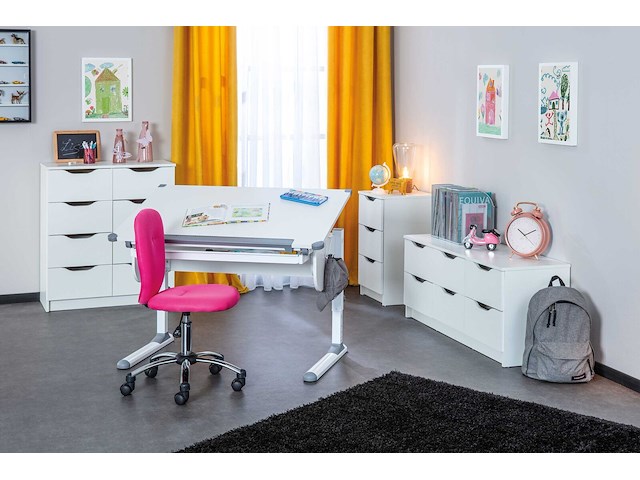 Bureau studare 110cm verstelbaar - wit - afbeelding 7 van  7