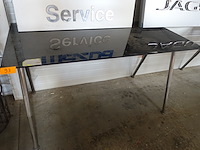 Bureau verstelbaar met blad in glas - afbeelding 1 van  3