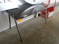 Bureau verstelbaar met blad in glas - afbeelding 1 van  3