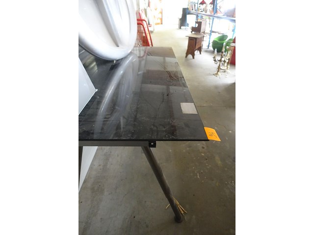 Bureau verstelbaar met blad in glas - afbeelding 2 van  3