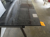 Bureau verstelbaar met blad in glas - afbeelding 2 van  3
