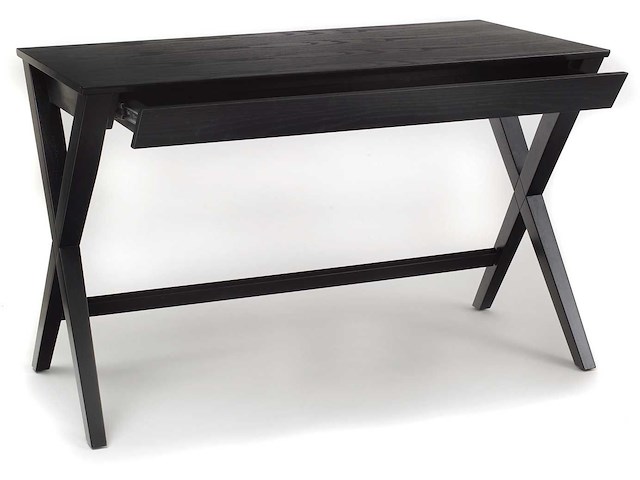 Bureau wami 120cm, 1 lade - zwart - afbeelding 1 van  6