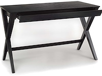Bureau wami 120cm, 1 lade - zwart