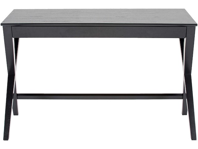 Bureau wami 120cm, 1 lade - zwart - afbeelding 3 van  6