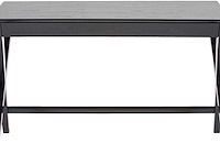 Bureau wami 120cm, 1 lade - zwart - afbeelding 3 van  6
