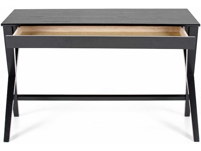 Bureau wami 120cm, 1 lade - zwart - afbeelding 6 van  6